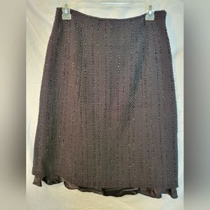 Mac & Jac Skirt, Black, Satin Trim, Size 2